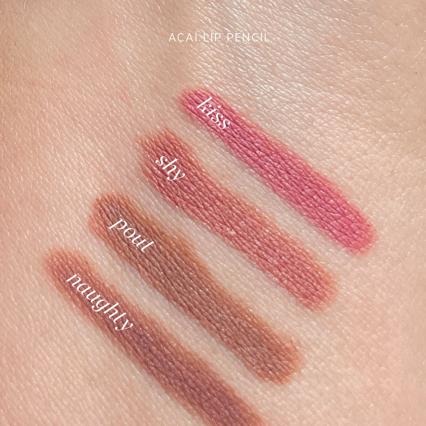 Ere Perez Acai Matte Lip Pencil Swatches - Vegan and Cruelty Free Makeup Australia