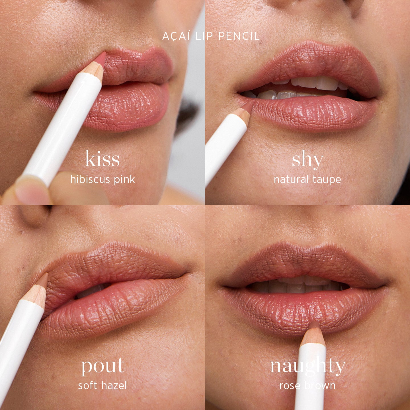 Ere Perez Acai Matte Lip Pencil Swatches - Vegan and Cruelty Free Makeup Australia
