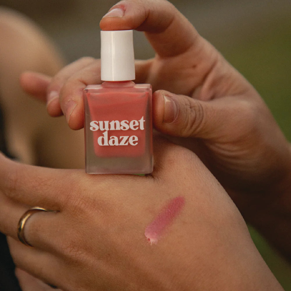 Sunset Daze Liquid Rays Blush Swatch - Wild & Cruelty Free Australia