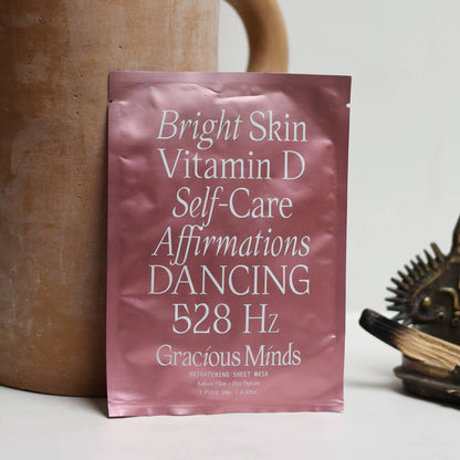 Gracious Minds Bright Unveil Biodegradable Sheet Mask online at Wild & Cruelty Free Australia