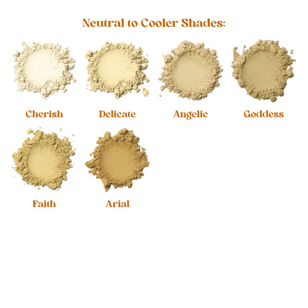 Kylie's Professional Mineral Goddess Luxury Loose Foundation Swatches