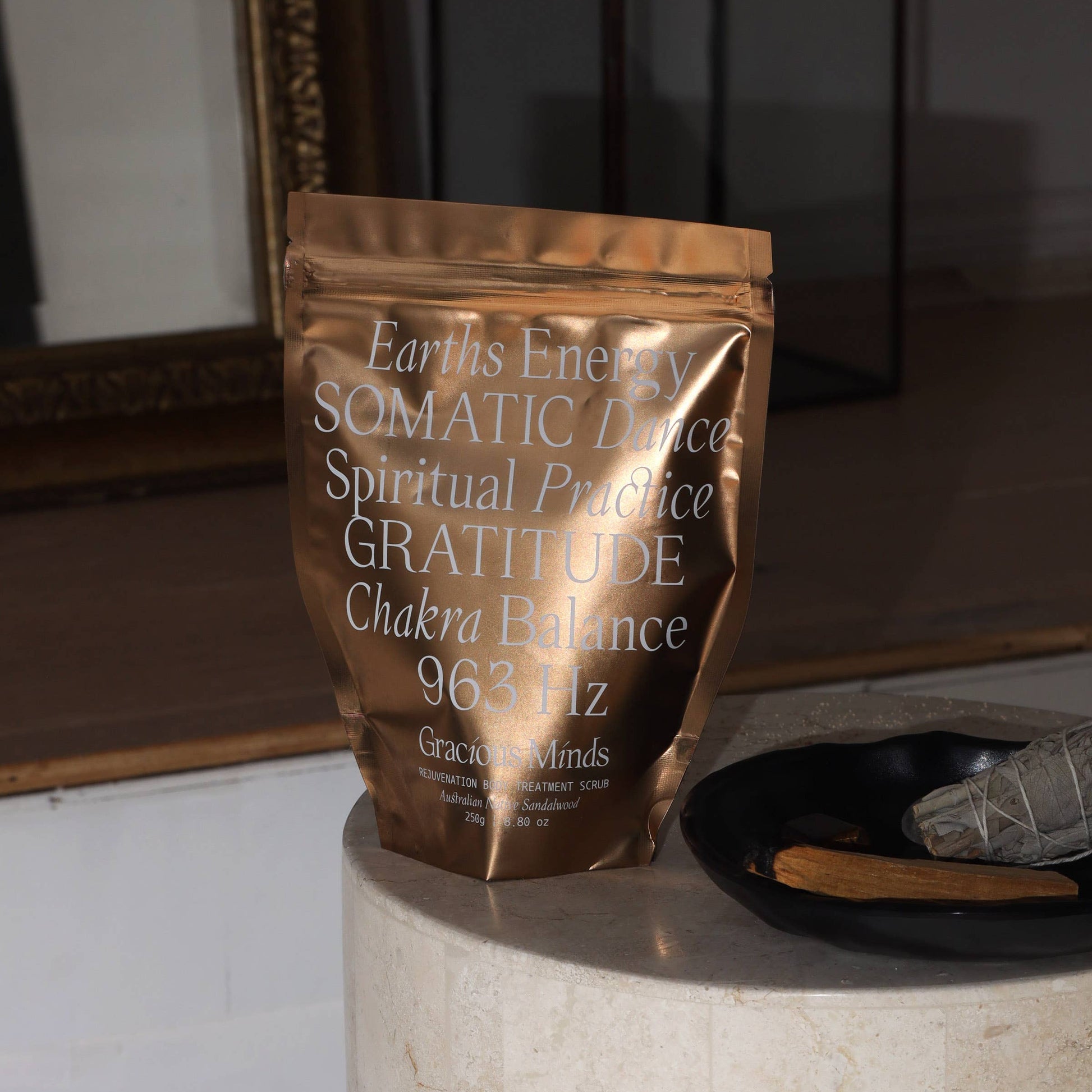 Gracious Minds Rejuvenation Body Treatment Himalayan Crystal Salt Scrub - Online at Wild & Cruelty Free Australia