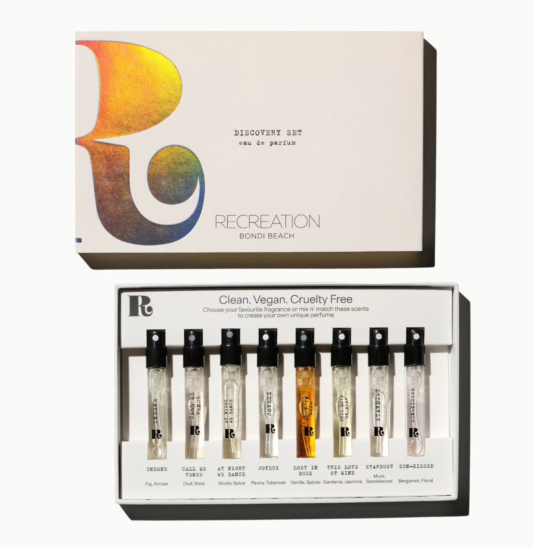 Recreation Beauty Clean and Vegan Beauty Sample Discovery Set Australia