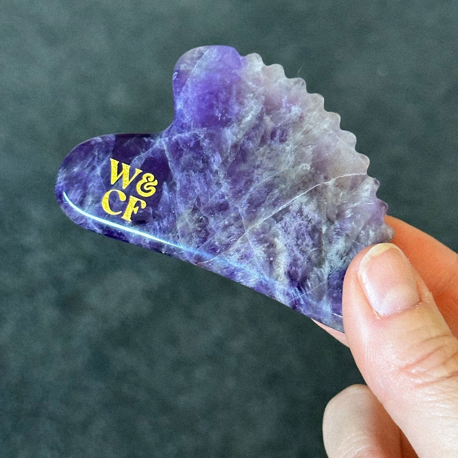 Amethyst Gua Sha Facial Massage Tool - Wild & Cruelty Free Australia