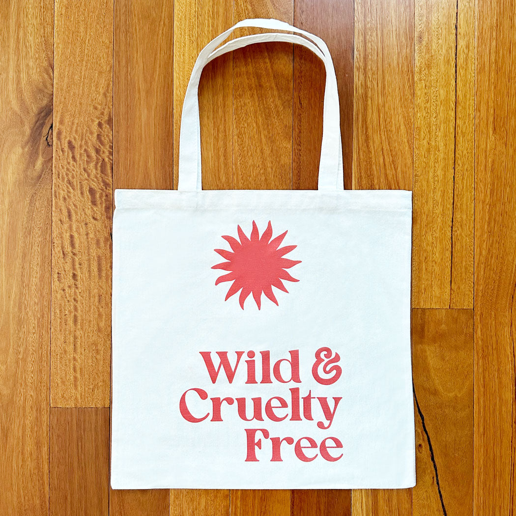Wild & Cruelty Free Reusable Tote Bag