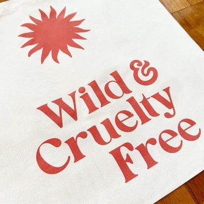 Wild & Cruelty Free Reusable Tote Bag