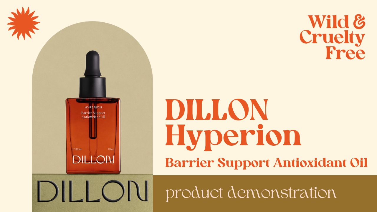 Load video: DILLON Hyperion Barrier Support Antioxidant Oil Review