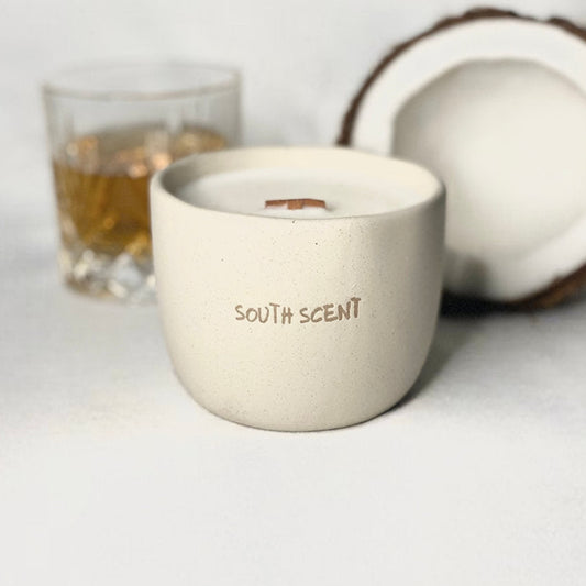 South Scent Dark Rum + Coconut Soy Candle