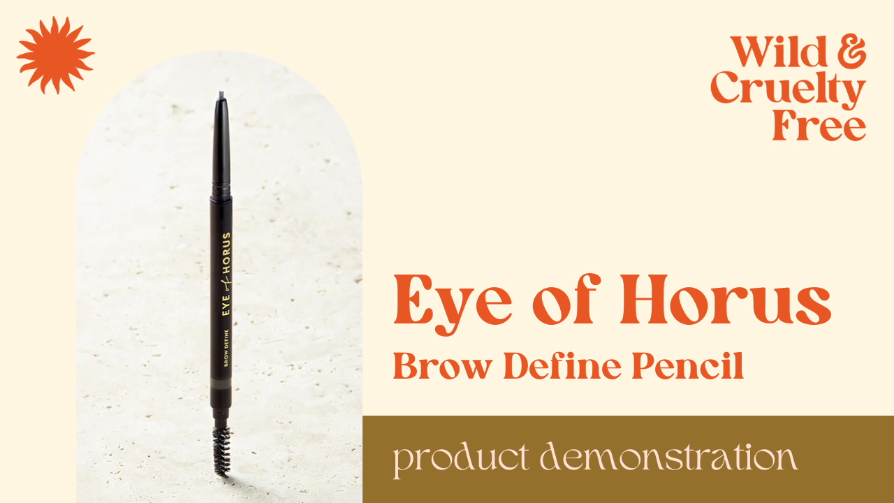 Load video: Eye of Horus Brow Define Pencil Makeup Demonstration