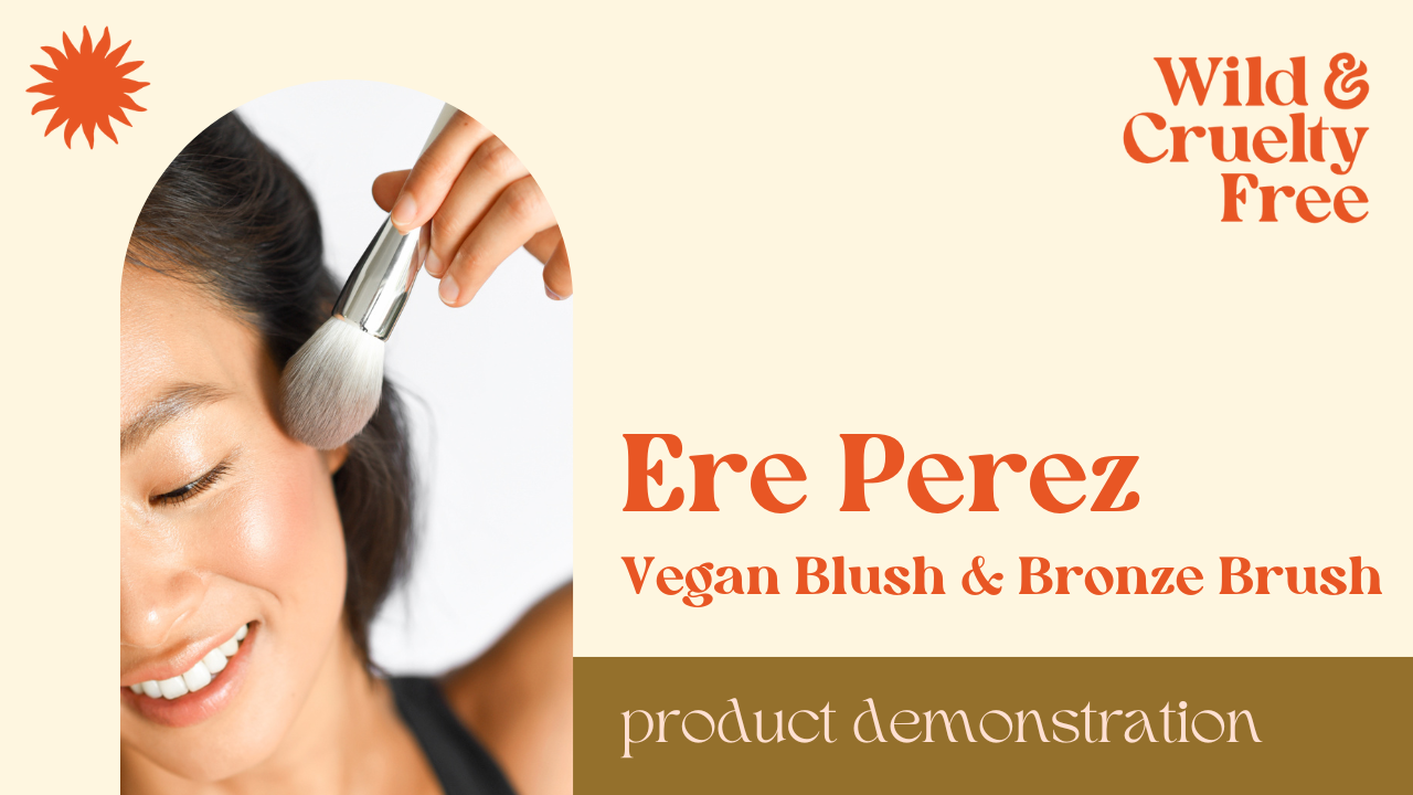 Load video: Ere Perez Eco Vegan Blush &amp; Bronze Brush