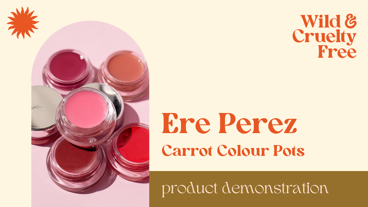 Load video: Ere Perez Carrot Colour Pots Makeup Demonstration