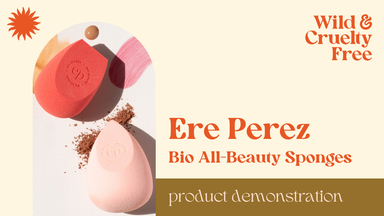 Load video: Ere Perez Bio All Beauty Makeup Sponges Demonstration