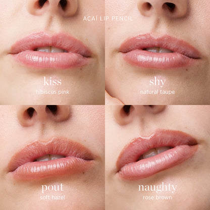 Ere Perez Acai Matte Lip Pencil Swatches - Vegan and Cruelty Free Makeup Australia