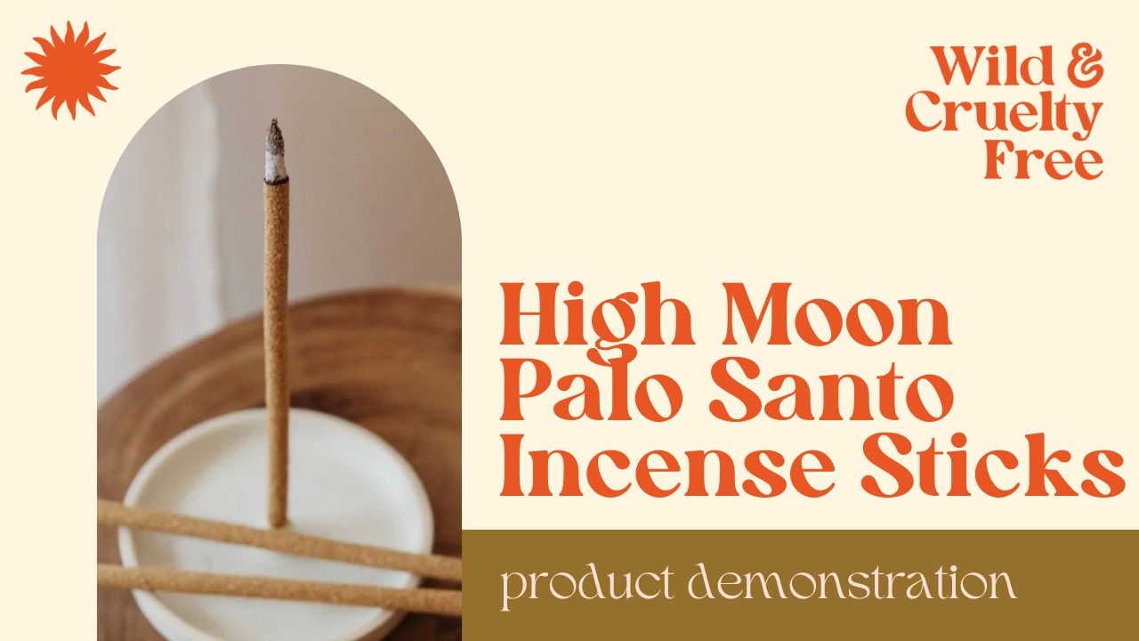 Load video: High Moon Palo Santo Incense Sticks Review