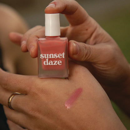 Sunset Daze Liquid Rays Blush Swatch - Wild & Cruelty Free Australia