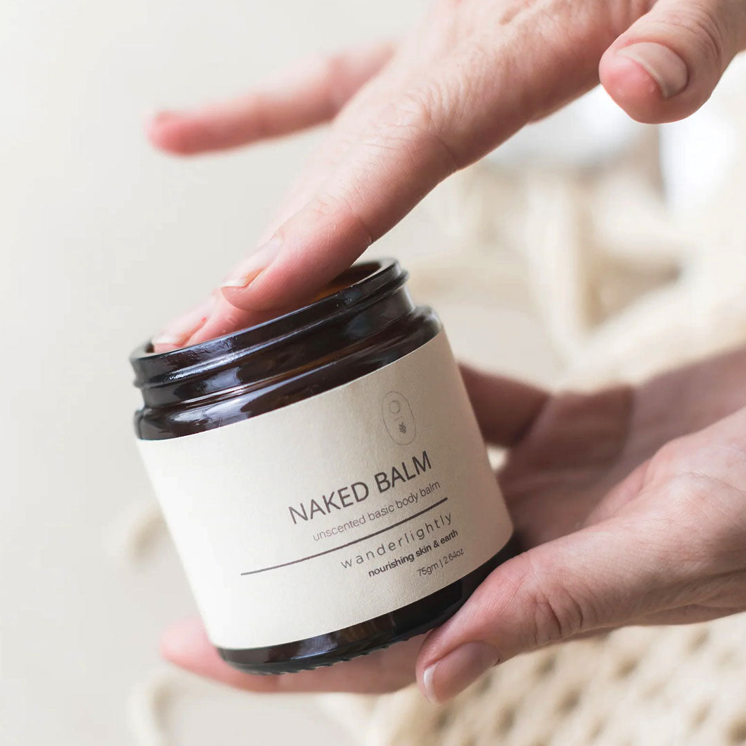 Wanderlightly Naked Balm, Multi Purpose Natural, Cruelty Free and Vegan Skincare
