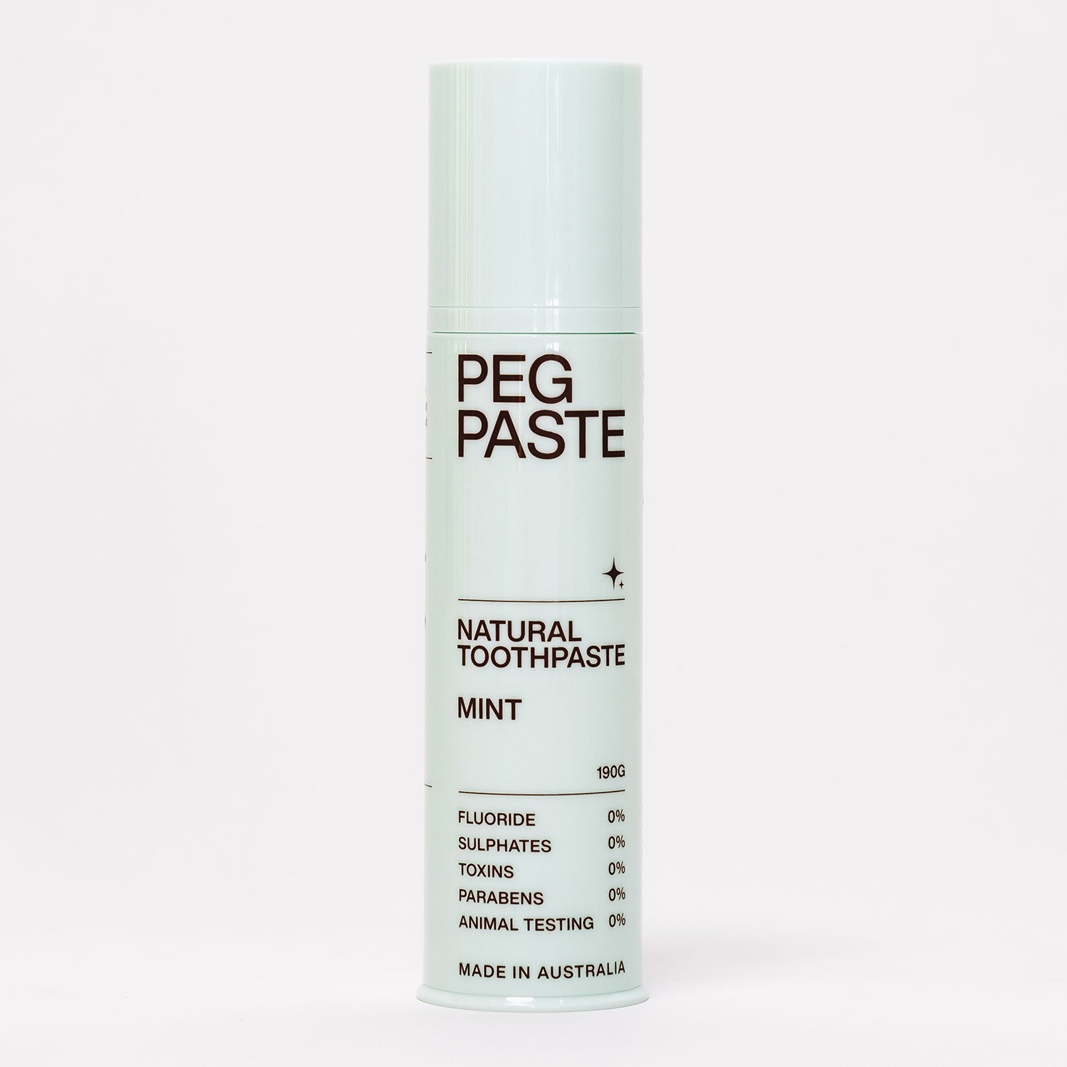 PEG PASTE Natural Mint Toothpaste Premium Oral and Dental Care Australia