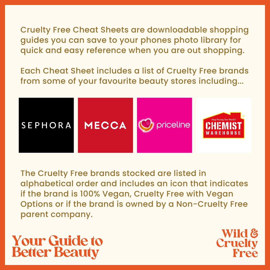 Cruelty Free Beauty Shopping Guides - Wild and Cruelty Free Australia