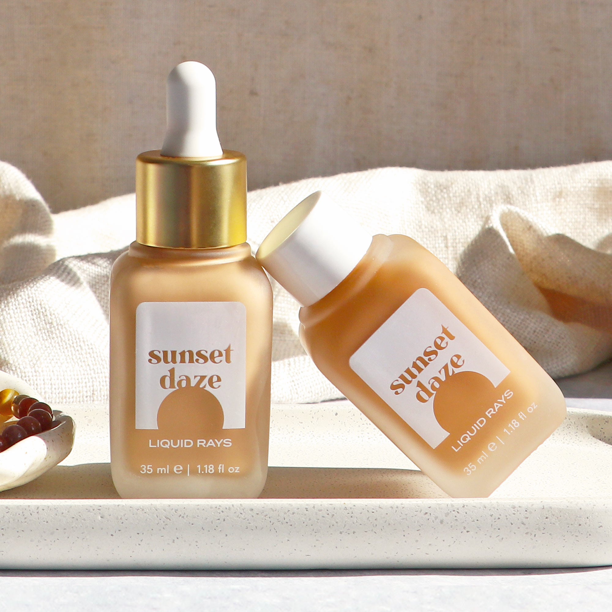 Sunset Days Liquid Rays Bronzing Pigment Drops - Cruelty Free Makeup Australia