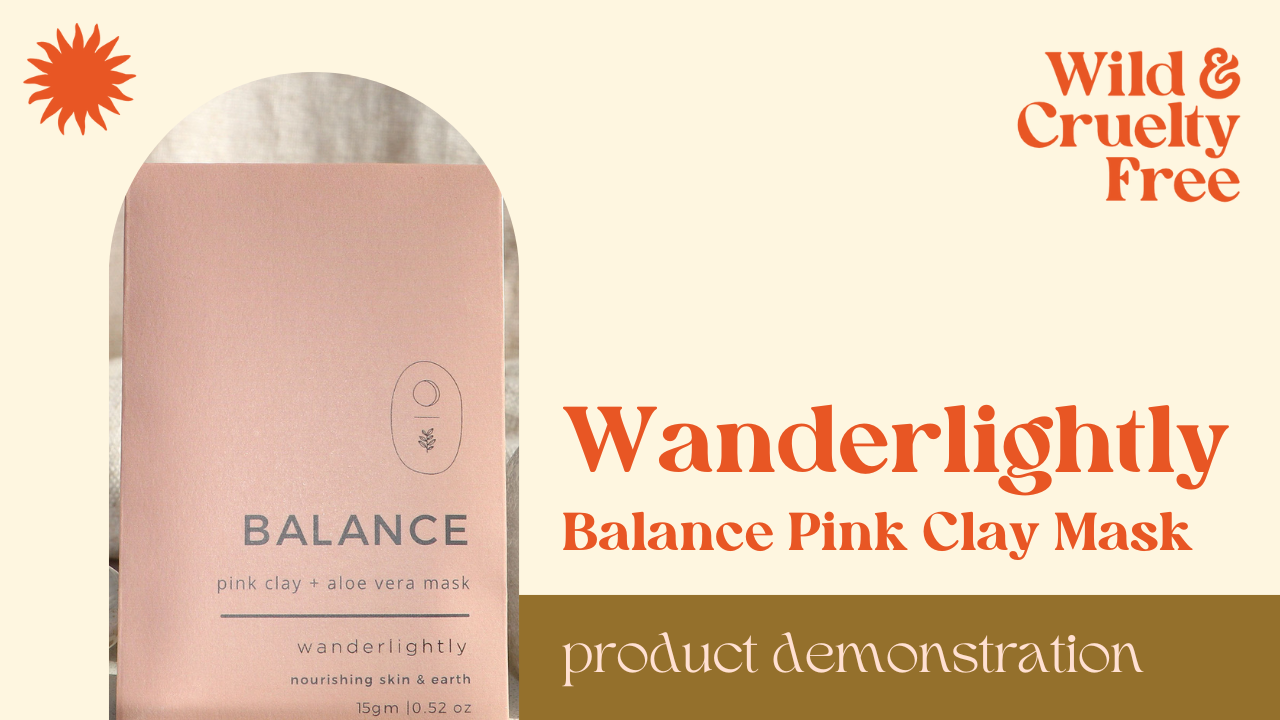 Load video: Wanderlightly Balance Pink Clay Face Mask Demonstration