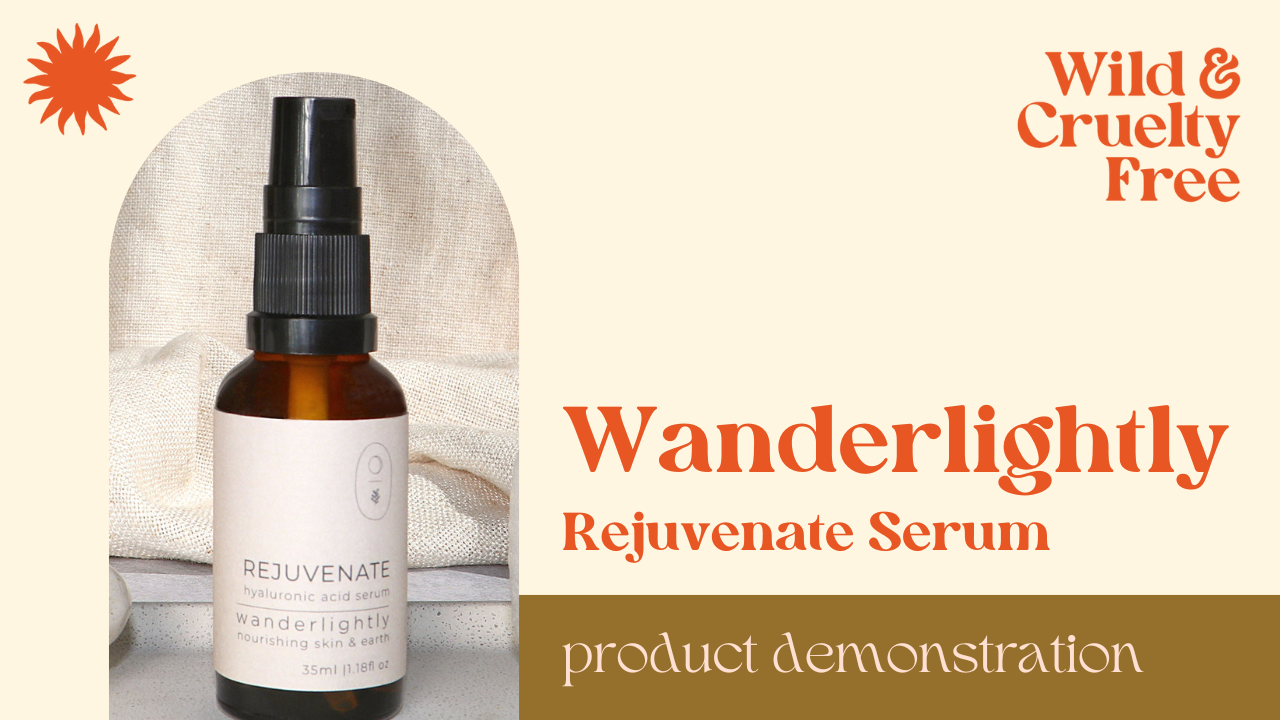 Load video: Wanderlightly Rejuvenate Hyaluronic Acid Serum Demonstration