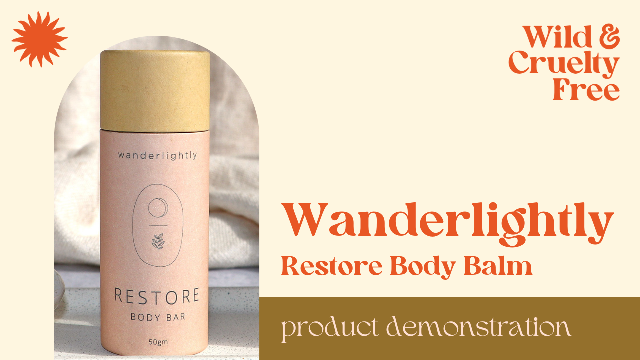 Load video: Wanderlightly Restore Body Bar Demonstration