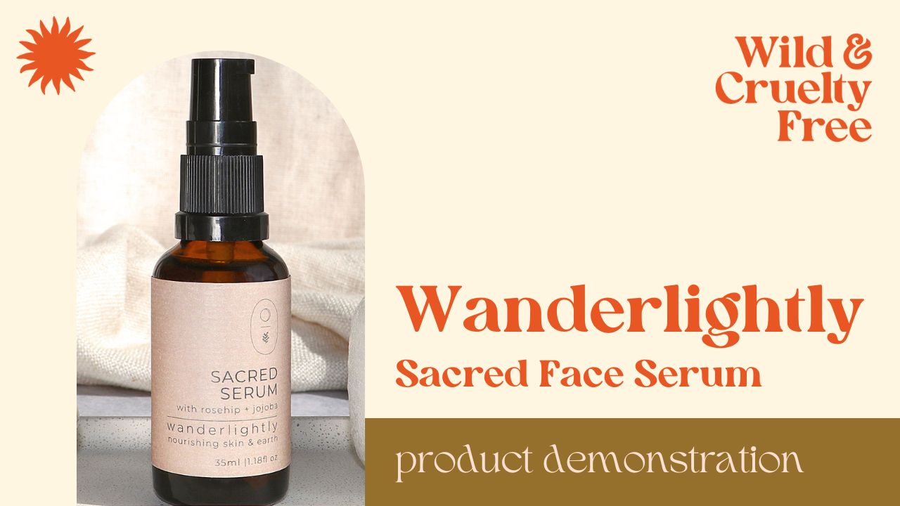 Load video: Wanderlightly Sacred Face Serum Demonstration