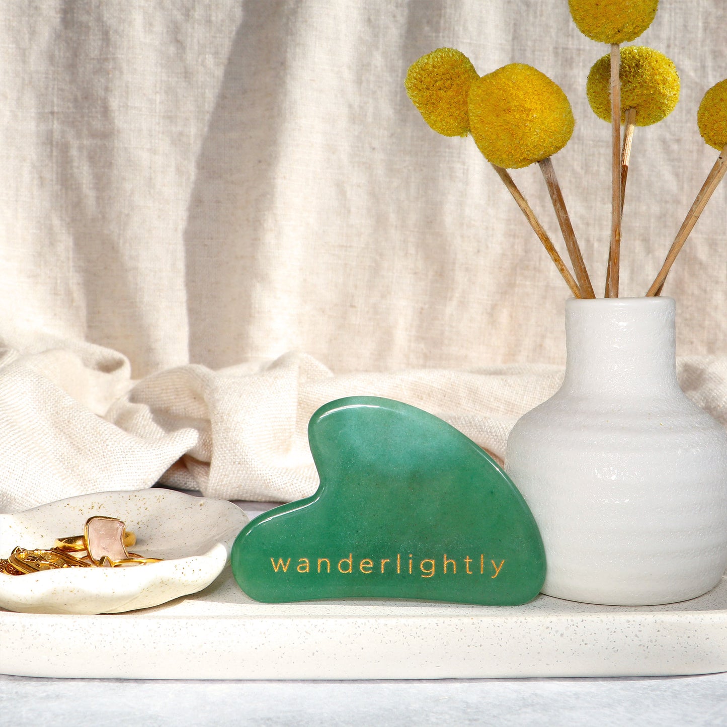 Wanderlightly Jade Gua Sha - Face Massage - Wild & Cruelty Free Australia