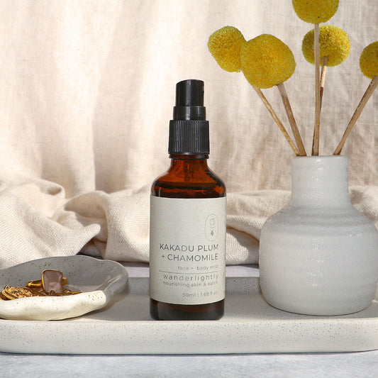 Wanderlightly Kakadu Plum + Chamomile Face & Body Toning Mist - Wild & Cruelty Free