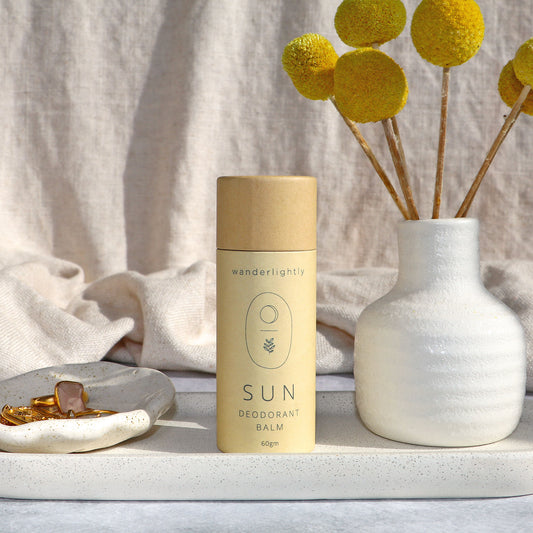 Wanderlightly SUN Unisex Natural Deodorant Balm - Wild & Cruelty Free Australia