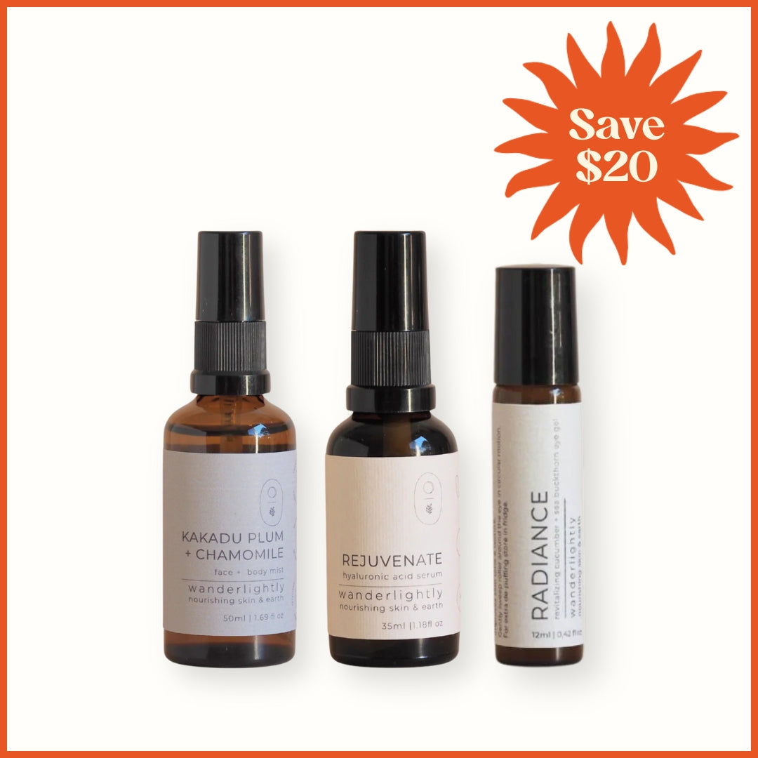 Wanderlightly Hydration Trio Skincare Gift Set - Online Gifts For Her