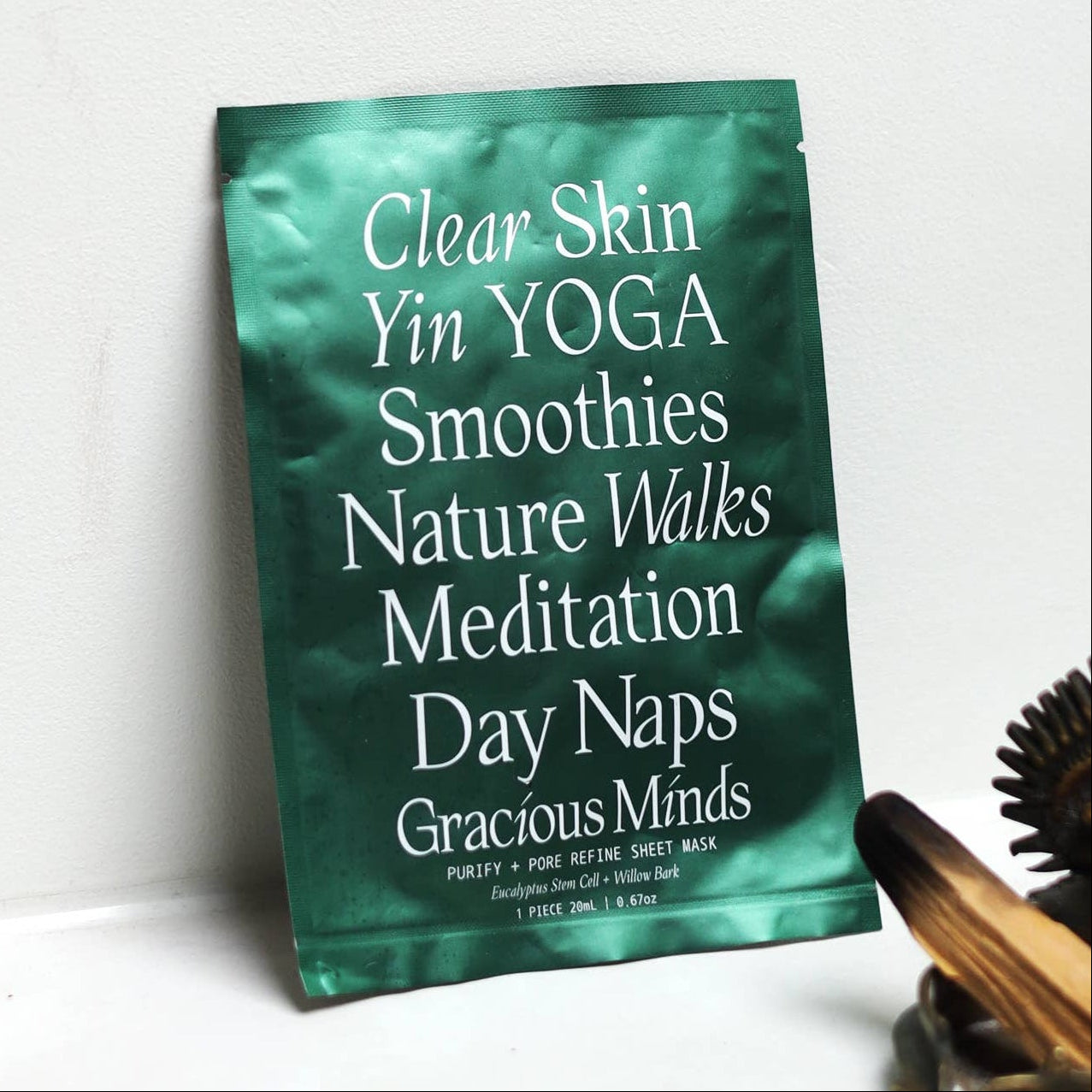 Gracious Minds Purify and Pore Refine Biodegradable Sheet Mask online at Wild & Cruelty Free Australia