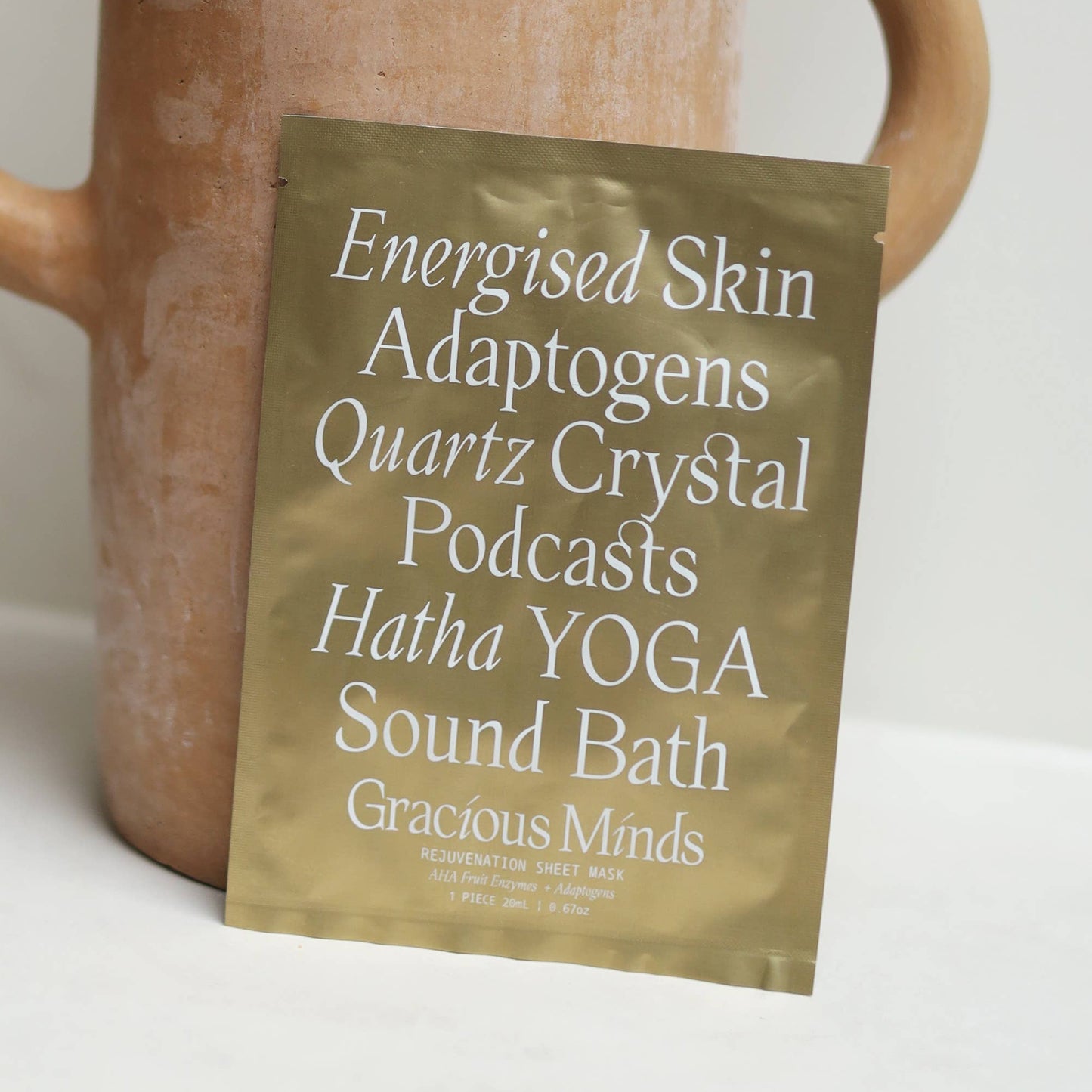 Gracious Minds Rejuvenation Gold Sheet Mask online at Wild & Cruelty Free Australia