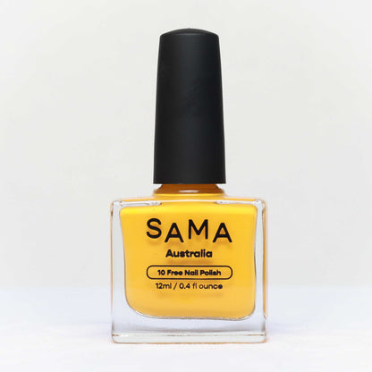 SAMA Sunshine Orange Nail Polish - Samara - Vegan and Cruelty Free Nail Polish Australia