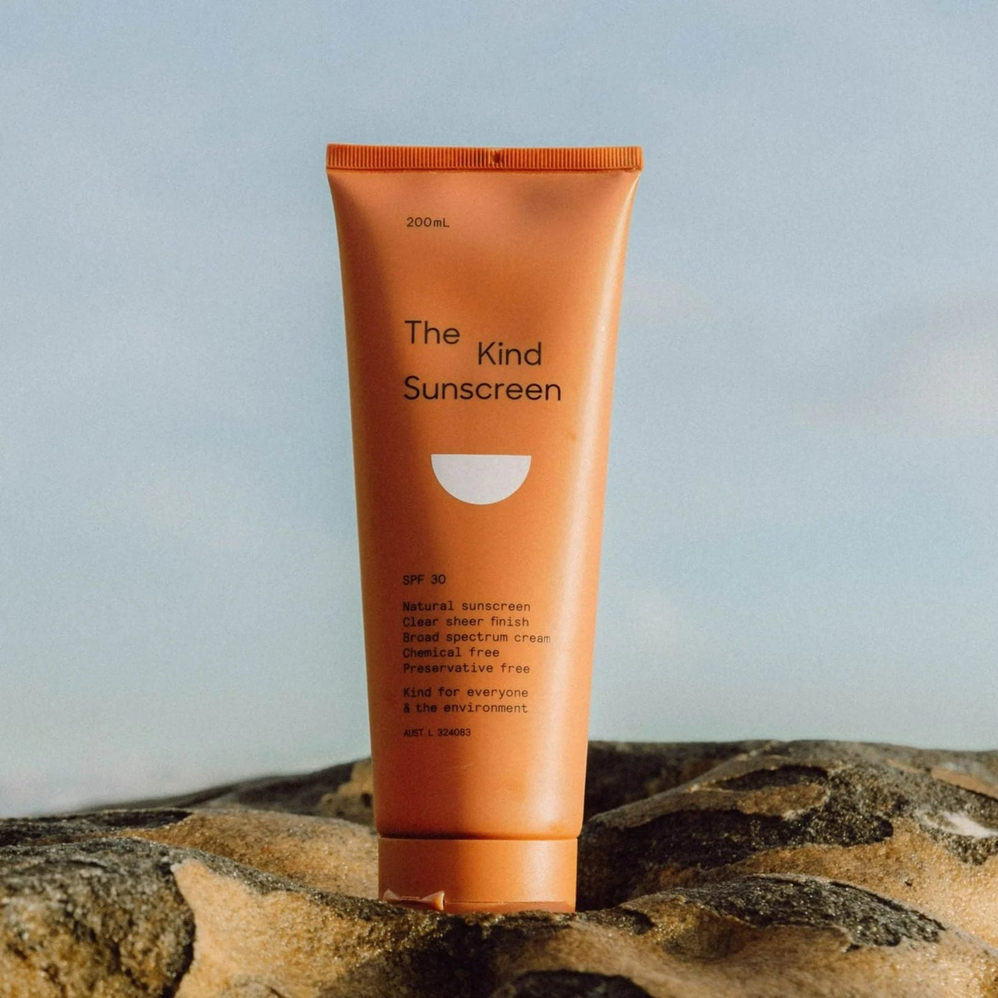 The Kind Sunscreen 200ml SPF30 Reef Safe, Vegan Friendly, Recyclable Packaging
